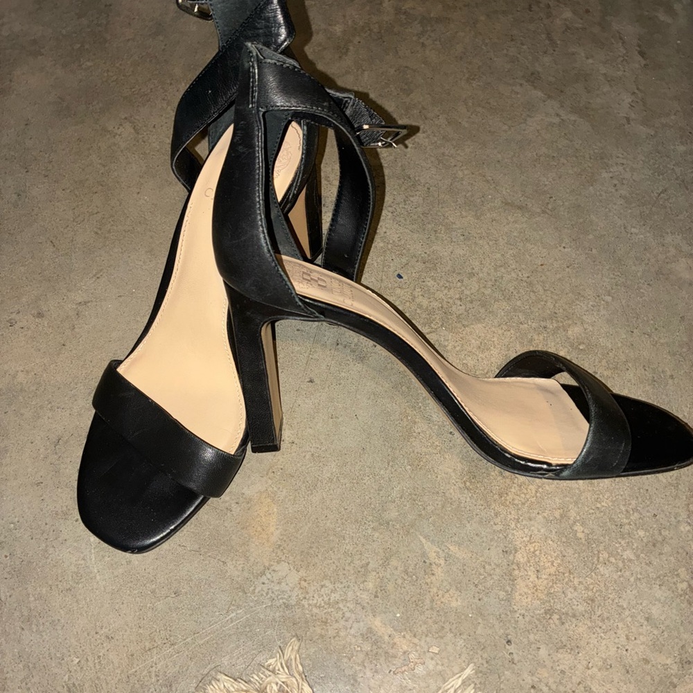 Nine West Black Strappy Heels